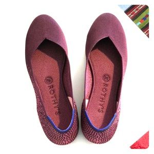 Rothy’s flats, fig python, size 9.5